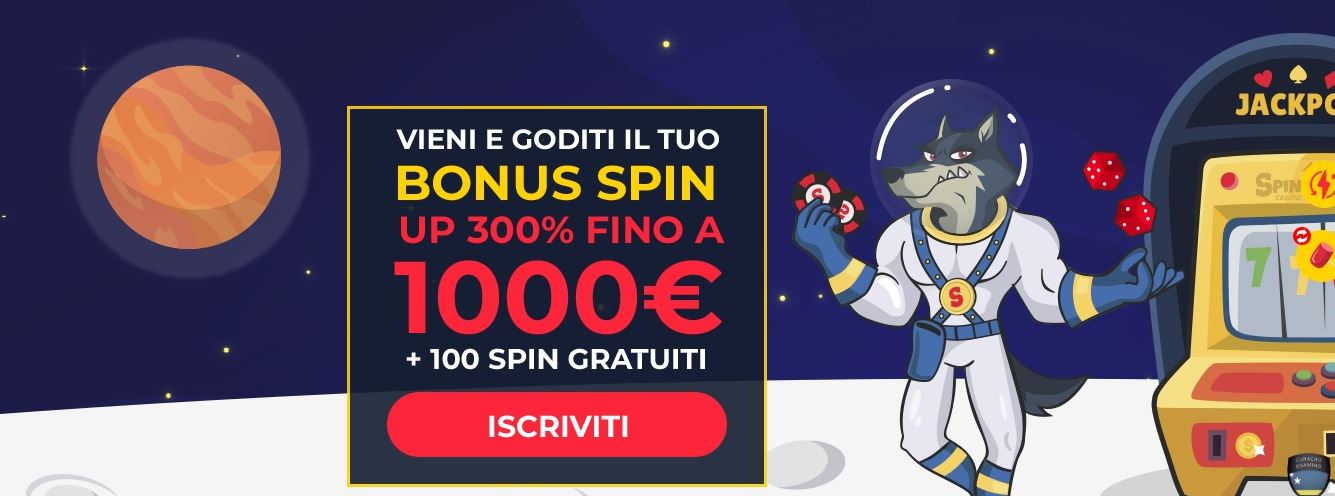 Richiedi il bonus di benvenuto con giri gratuiti