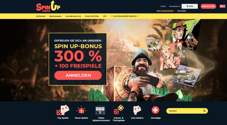 Registrati su SpinUp e ottieni trecentopercento di bonus